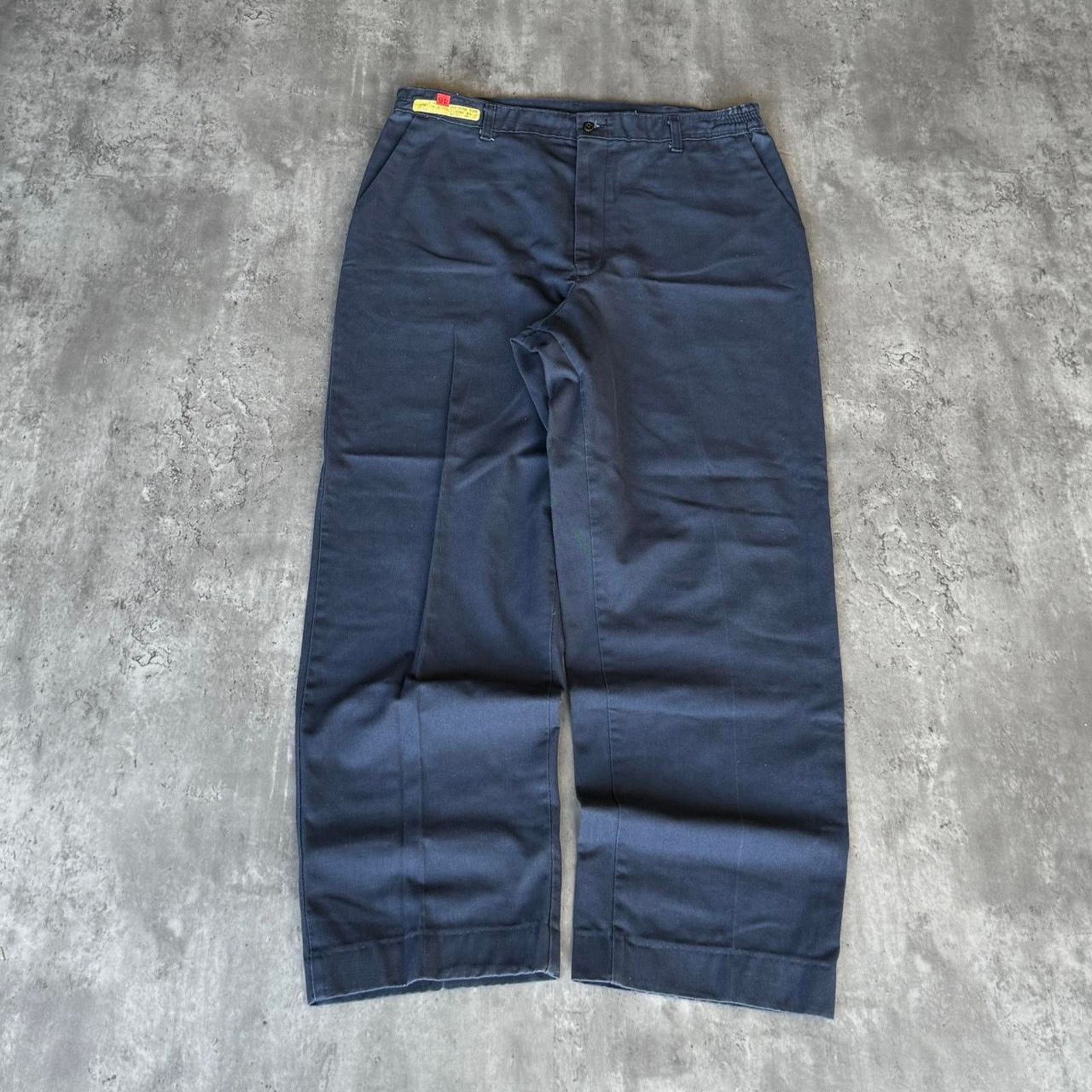 Carhartt × Carhartt Wip × Vintage Vintage Carhartt Style RedKap Faded Navy Baggy Work Pants Size US 35 - 1 Thumbnail