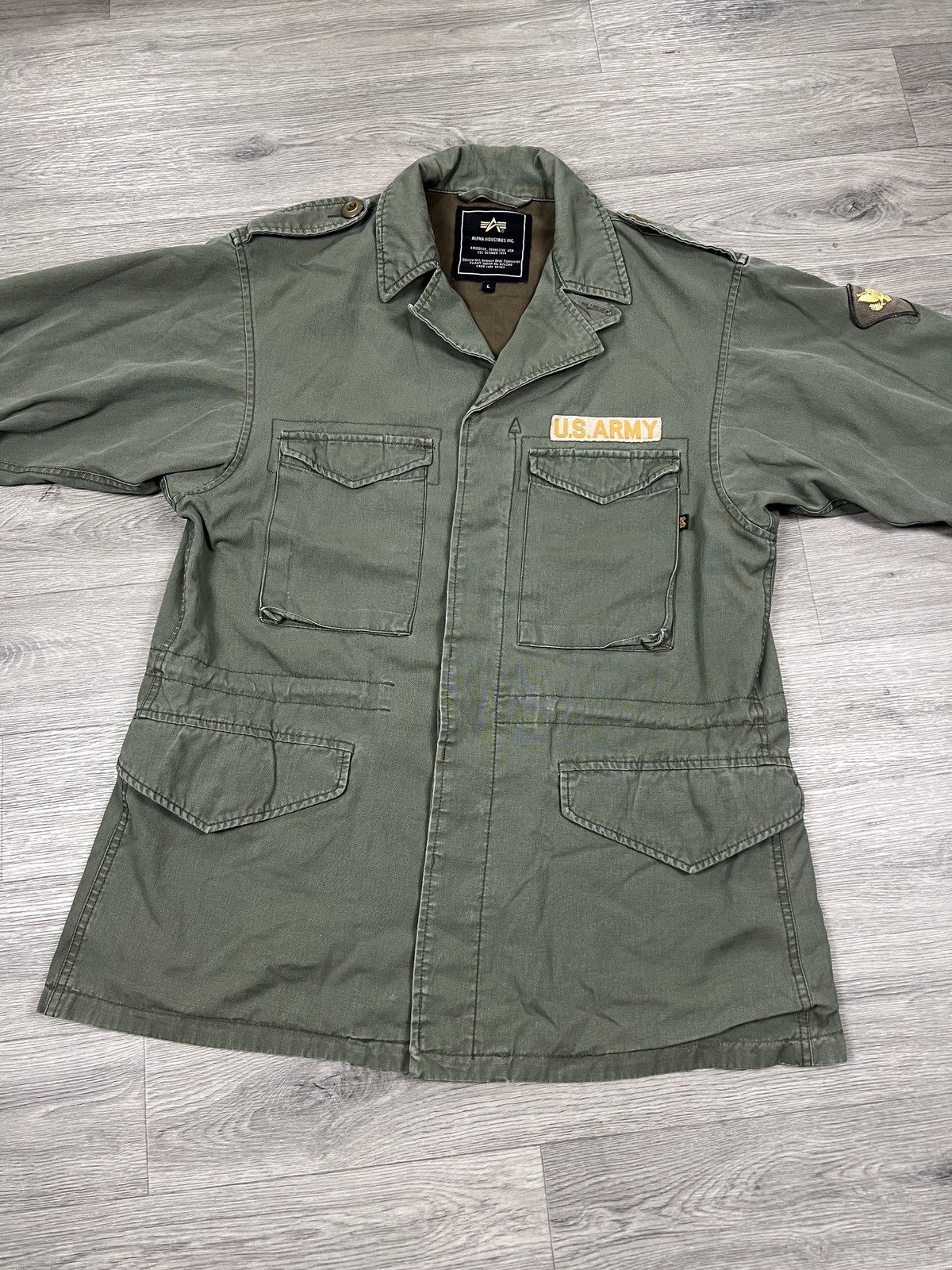 Alpha Industries Vintage Alpha Industries M65 Field Jacket Mens Army Military Size US L / EU 52-54 / 3 - 2 Thumbnail