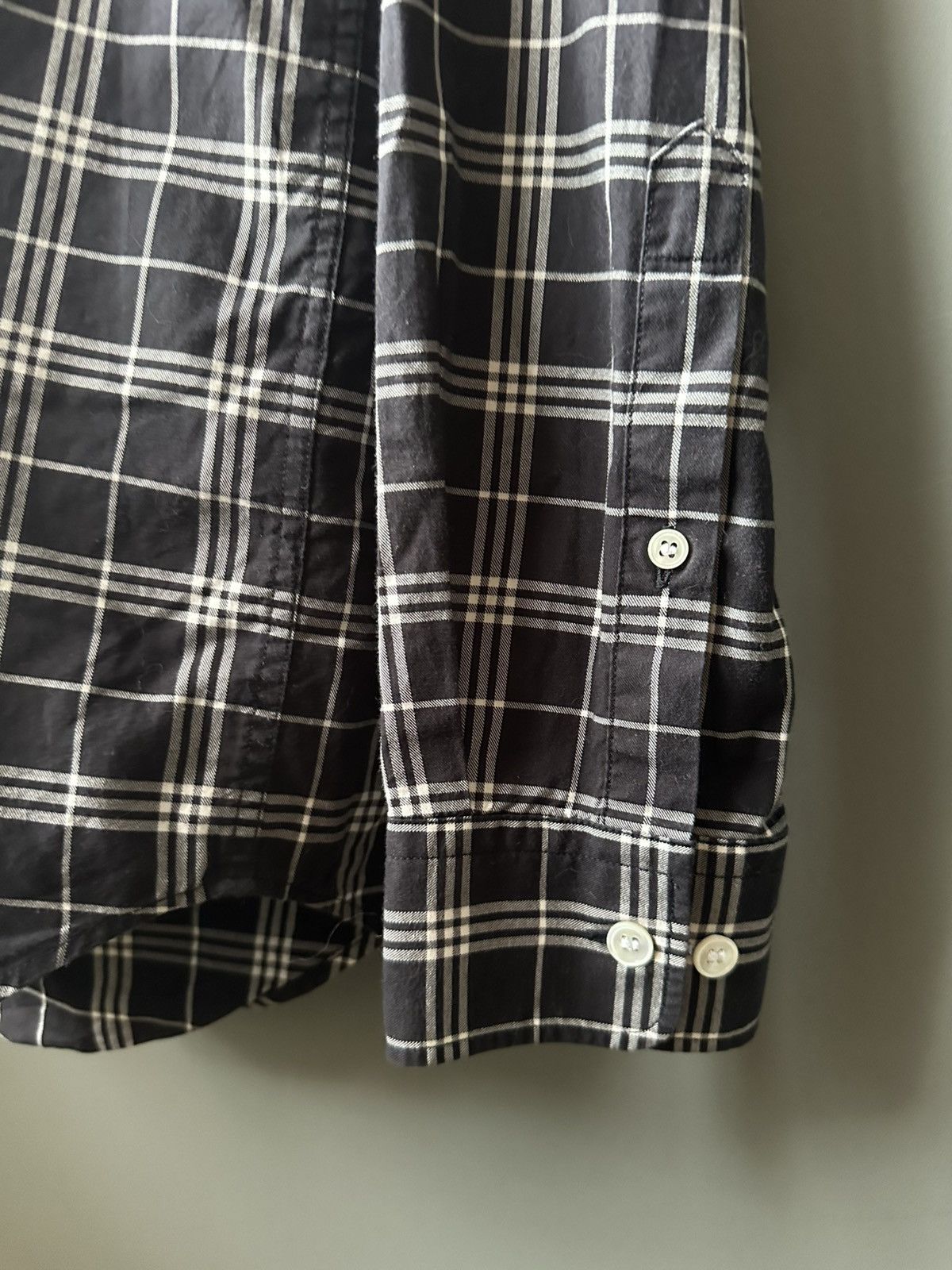 Arket Arket Black White Check Cotton Shirt Size 46 Size US M / EU 48-50 / 2 - 4 Thumbnail