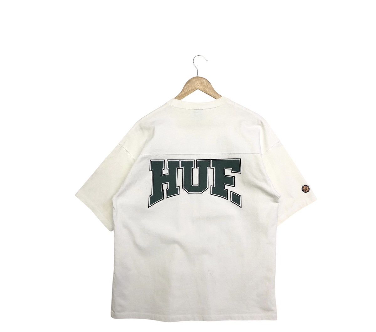 Huf HUF Summer 22 Spellout Backhitt football T-shirt Size US M / EU 48-50 / 2 - 3 Thumbnail