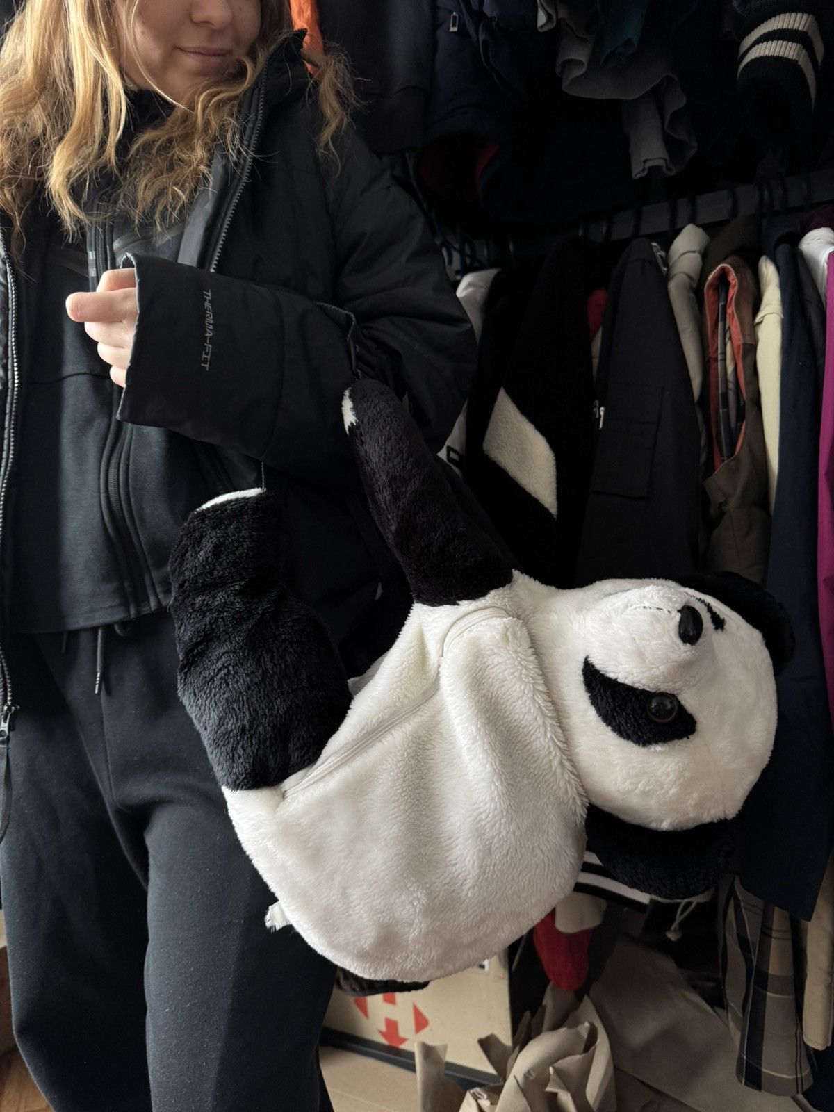 Japanese Brand × Vintage VINTAGE Y2K RAVE PANDA BEAR PLUSH BACKPACK Size ONE SIZE - 2 Thumbnail