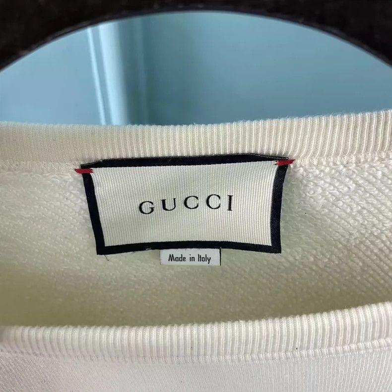 Gucci Gucci Big logo beige white big logo sweatshirt 2503-Nextarr Size US XS / EU 42 / 0 - 3 Thumbnail