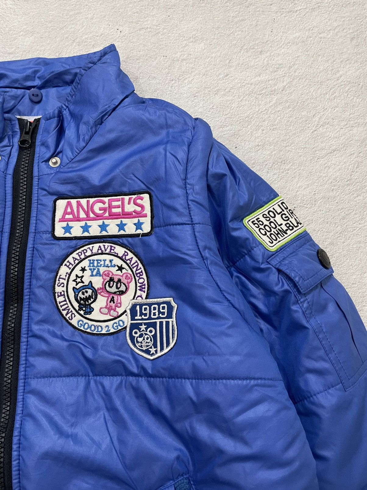 Angel Blue 2000s Angel Blue Puffer Vest Detachable Sleeves & Patch Y2K Size US S / EU 44-46 / 1 - 5 Thumbnail