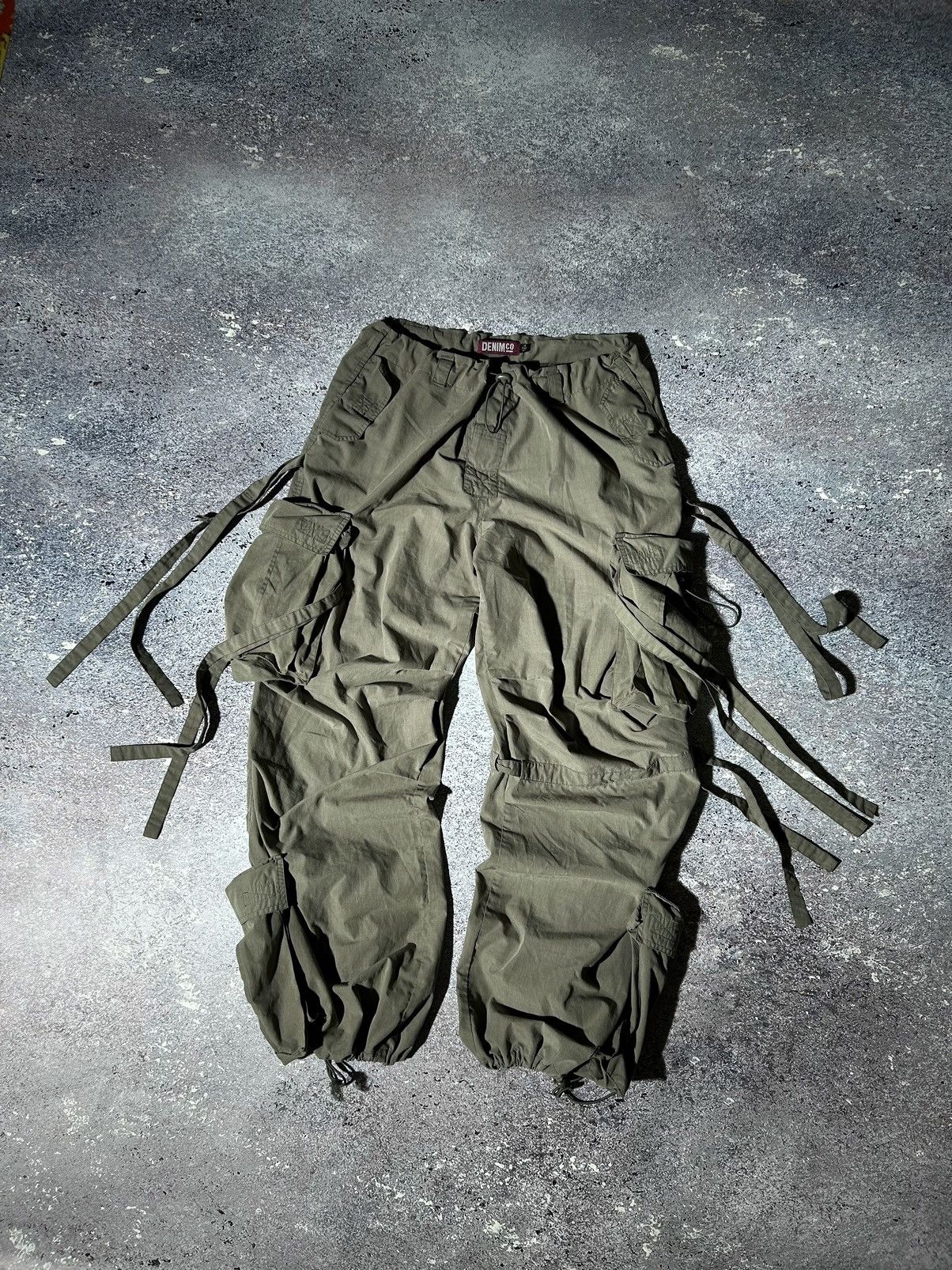 パンツ 00s archive y2k bondage wide cargo pants 00s archive フレアカーゴパンツ y2k グランジ 平成 ボンテージ
