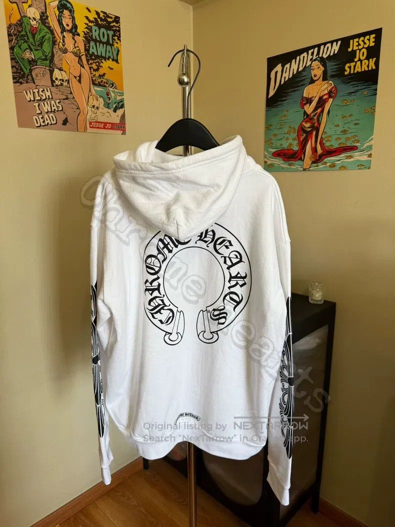 Chrome Hearts CHROME HEARTS Size L White cross arm horseshoe zipper sweat Size US L / EU 52-54 / 3 - 2 Thumbnail