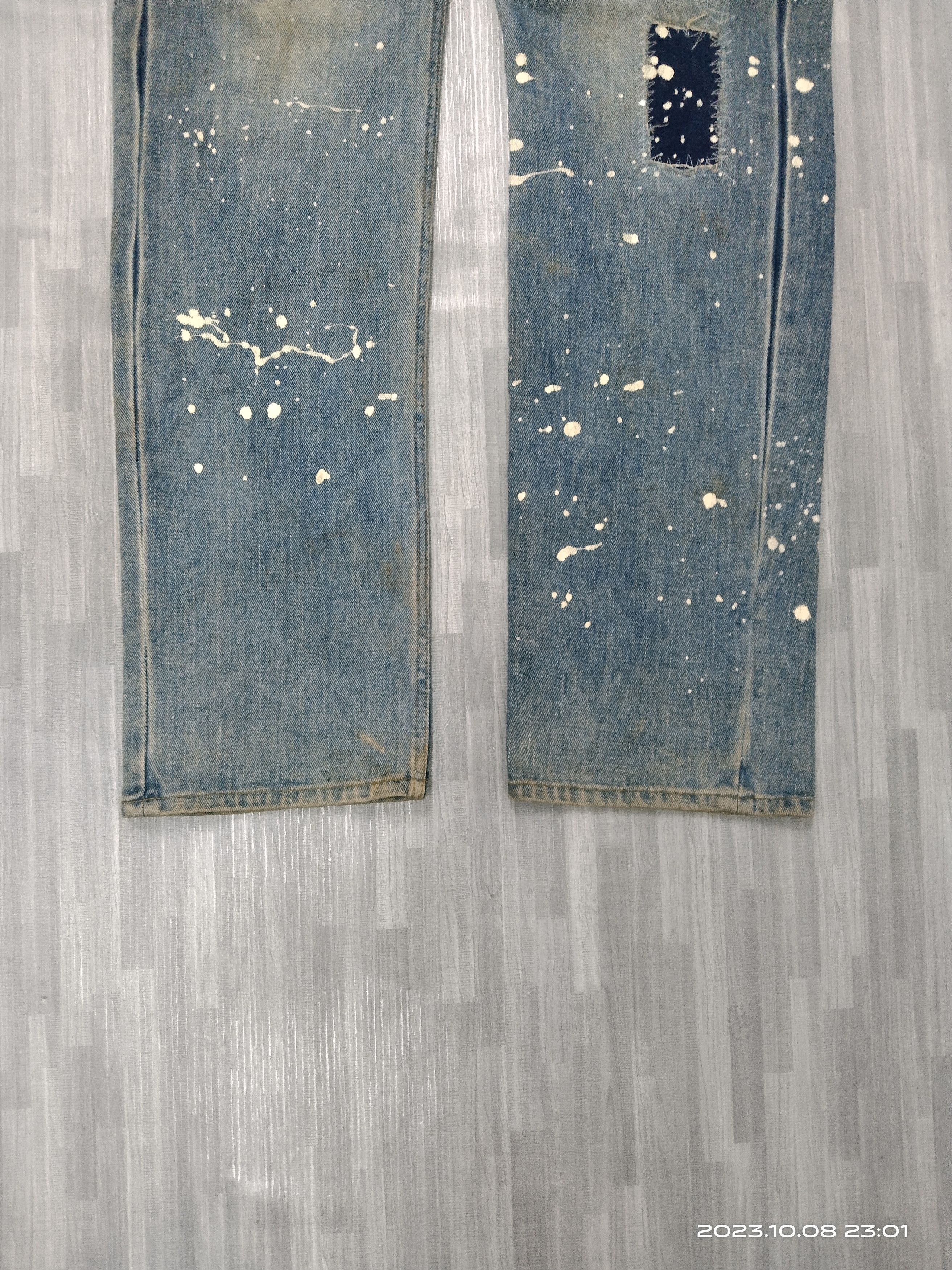 Japanese Brand SICK STU INSPIRED YS SPLATTED DENIM PANTS Size US 31 - 6 Thumbnail
