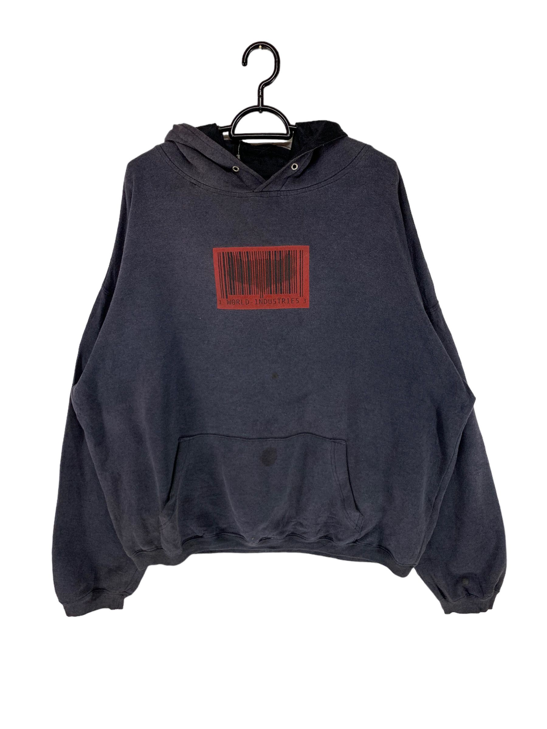 image of Vintage x World Industries 90's World Industries Box Logo Hoodie Sweatshirt in Black, Men's (Size X