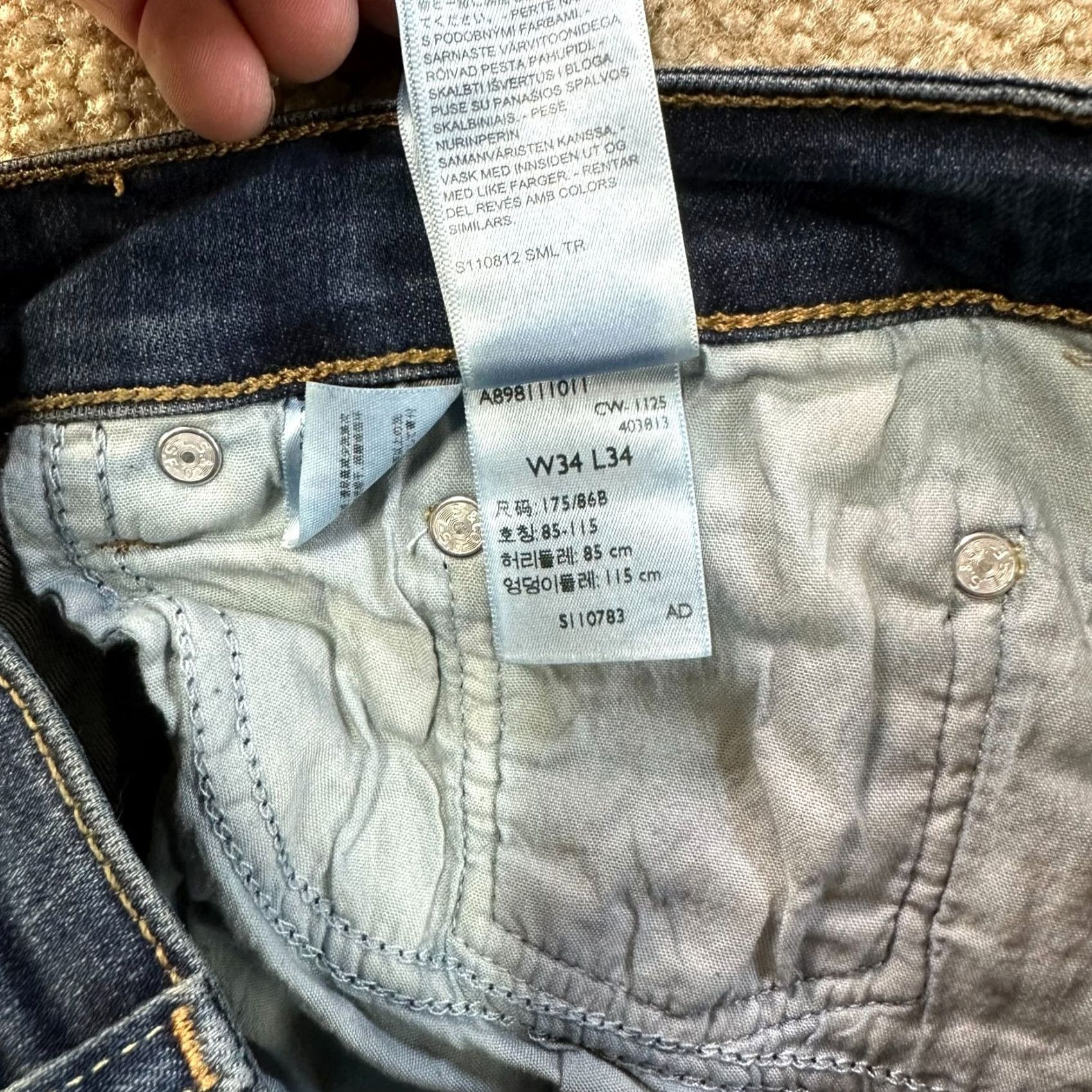 Levi's Levi's 726 High Rise Flare Jeans Premium Women 34x34 Blue Denim Vintage: No Size 24" / US 00 / IT 34 - 7 Thumbnail