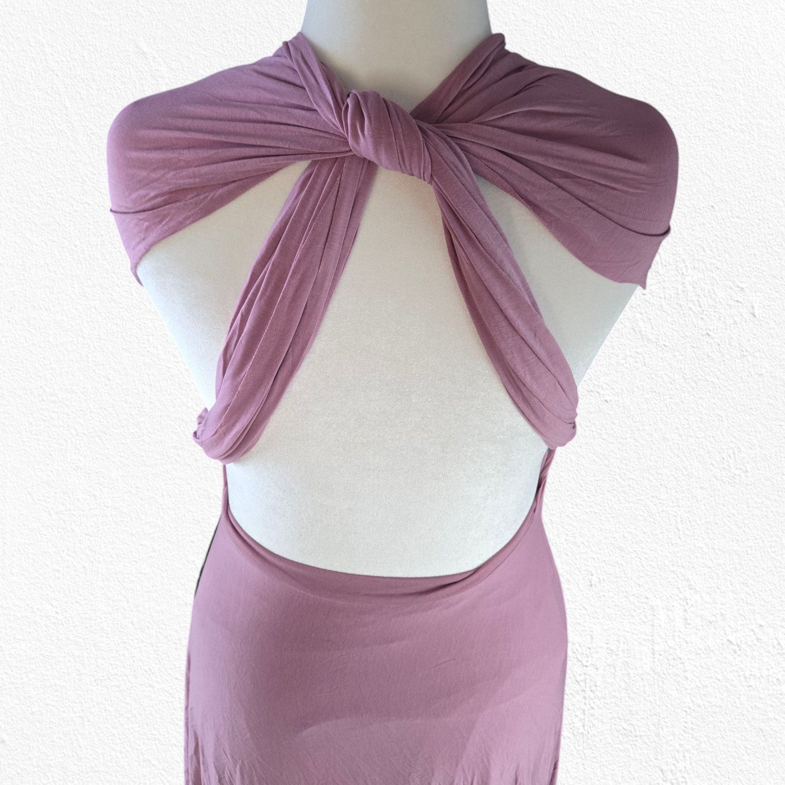 Light Pink Purple Lulus Pink Prom Dress Mauve Formal Boho Maxi