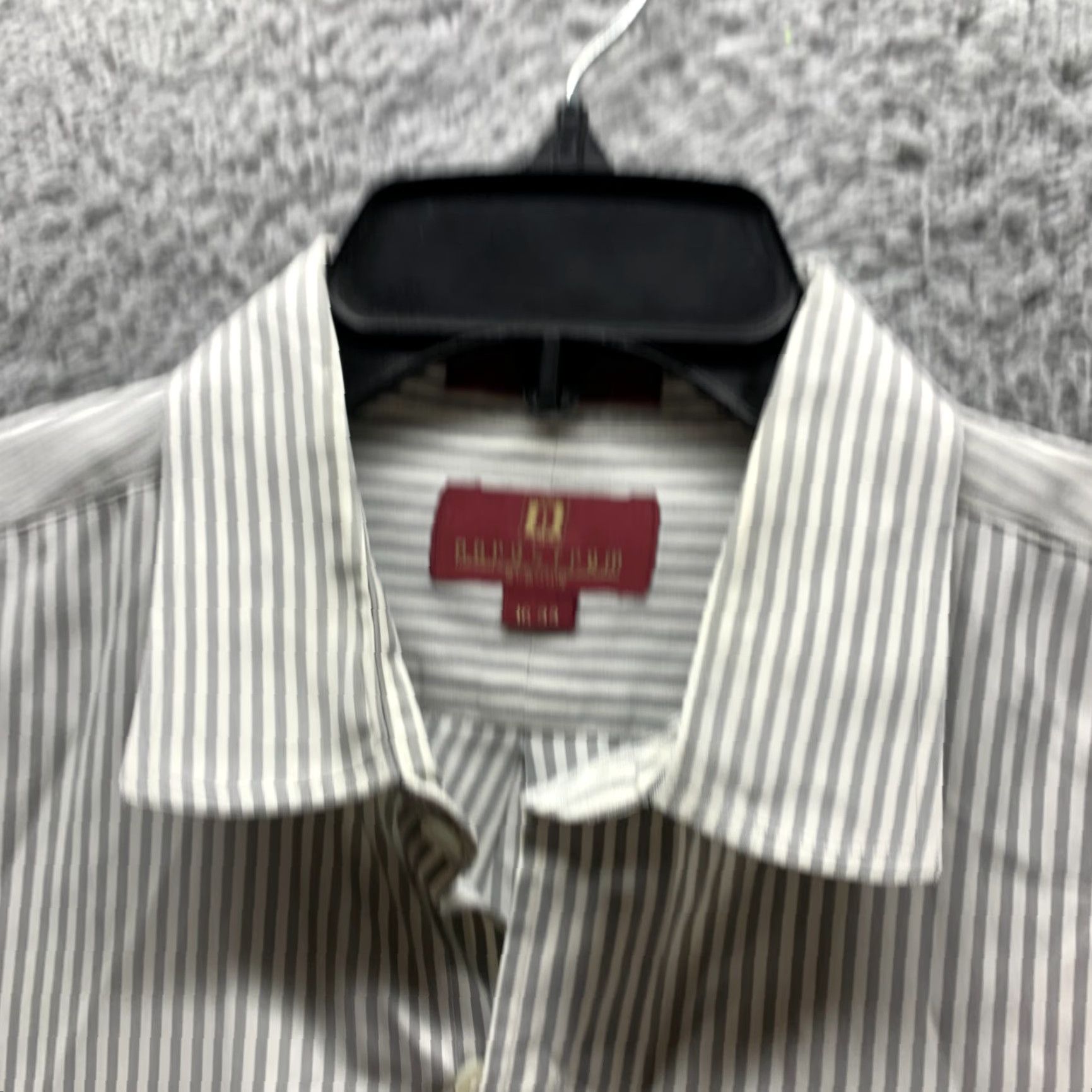 Nordstrom VINTAGE Nordstrom Shirt Mens 16 Large Gray Cotton Button-Up Size US L / EU 52-54 / 3 - 5 Thumbnail