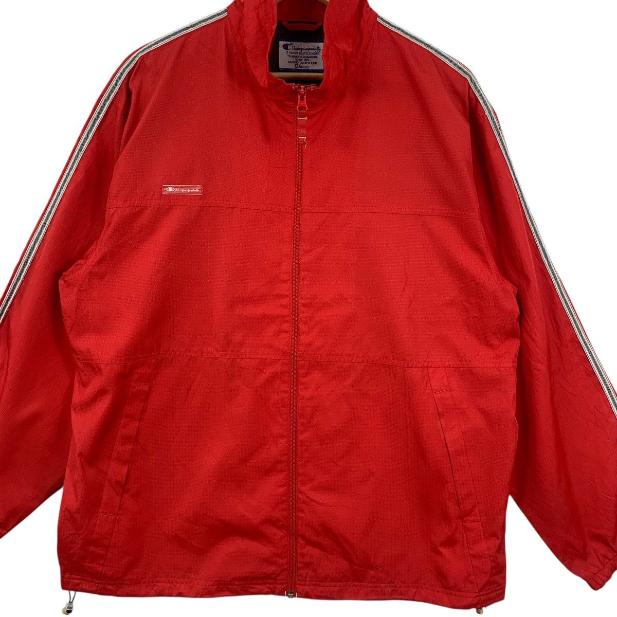 Champion Vintage CHAMPION PRODUCTS x JASPO Side Tape Red Jacket Size US L / EU 52-54 / 3 - 6 Thumbnail