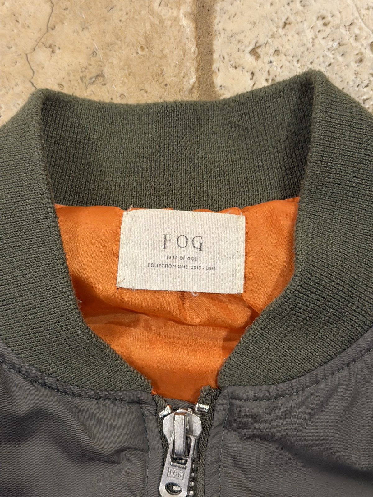 Fear of God Fear of God Collection One Olive Green Bomber Jacket Size US L / EU 52-54 / 3 - 8 Thumbnail