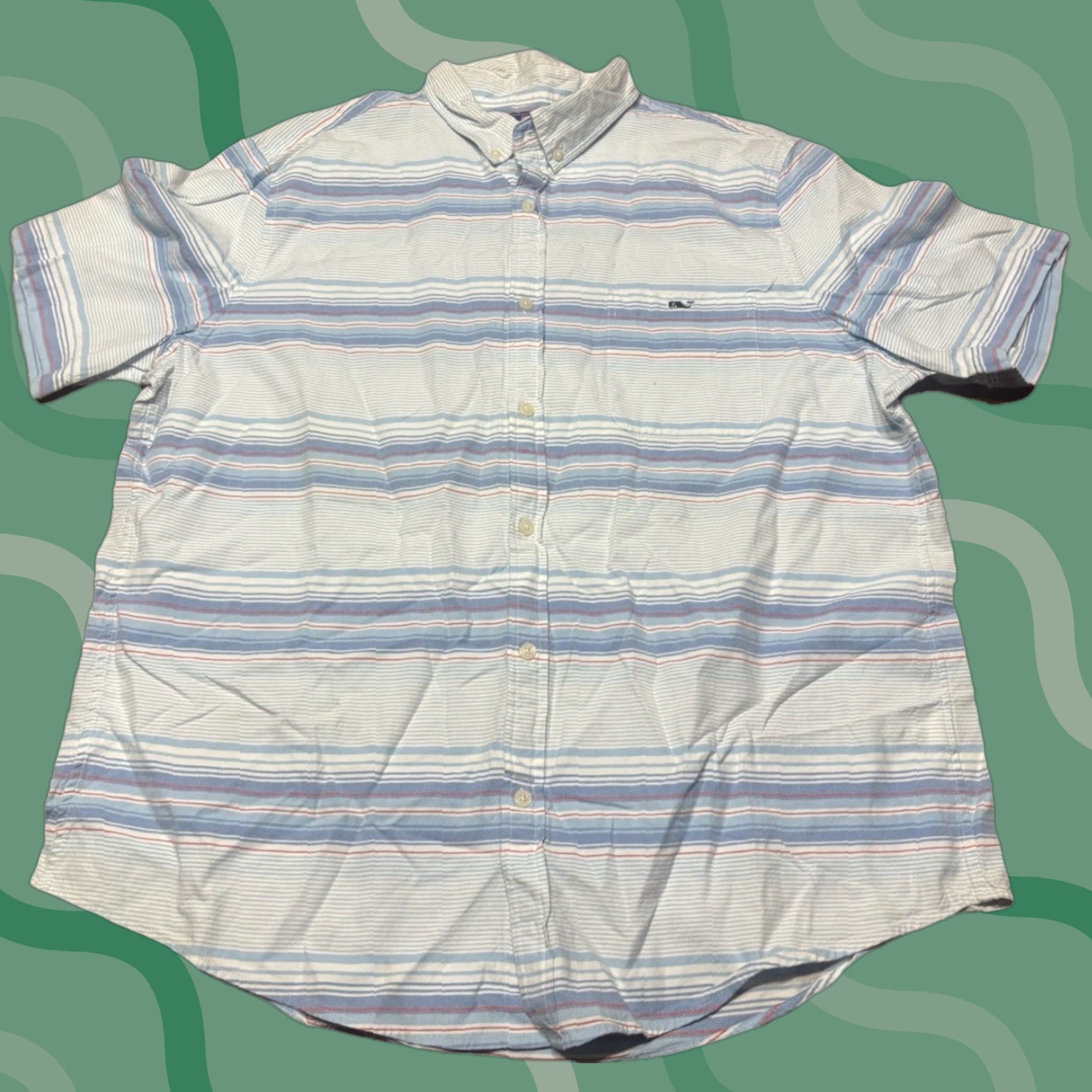 Vineyard Vines VINEYARD VINES Tucker Shirt Button-Down Men XL Plaid Multicolor Cotton Short Sleeve Size US XL / EU 56 / 4 - 1 Thumbnail