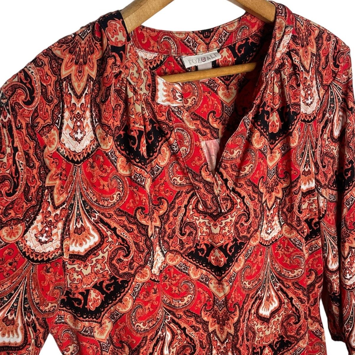 Other Roz & Ali Paisley Blouse Size M / US 6-8 / IT 42-44 - 5 Thumbnail