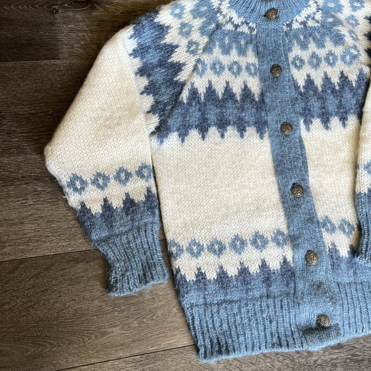 Vintage Vintage Norlender Wool Nordic Button Up Cardigan Sweater Size L / US 10 / IT 46 - 3 Thumbnail