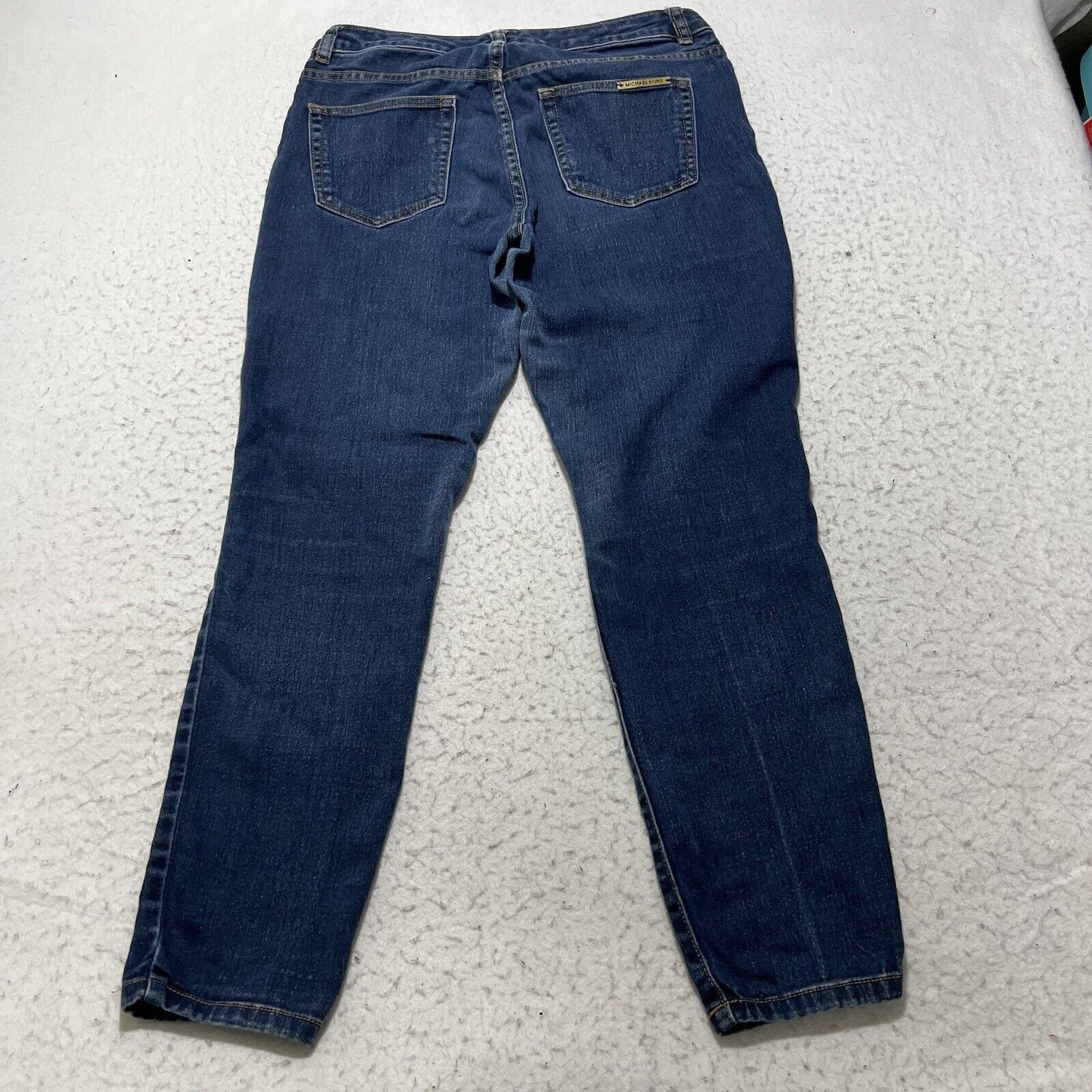 Michael Kors Michael Kors 6 Straight Leg Low Rise Blue Denim Jeans Size 29" - 5 Thumbnail