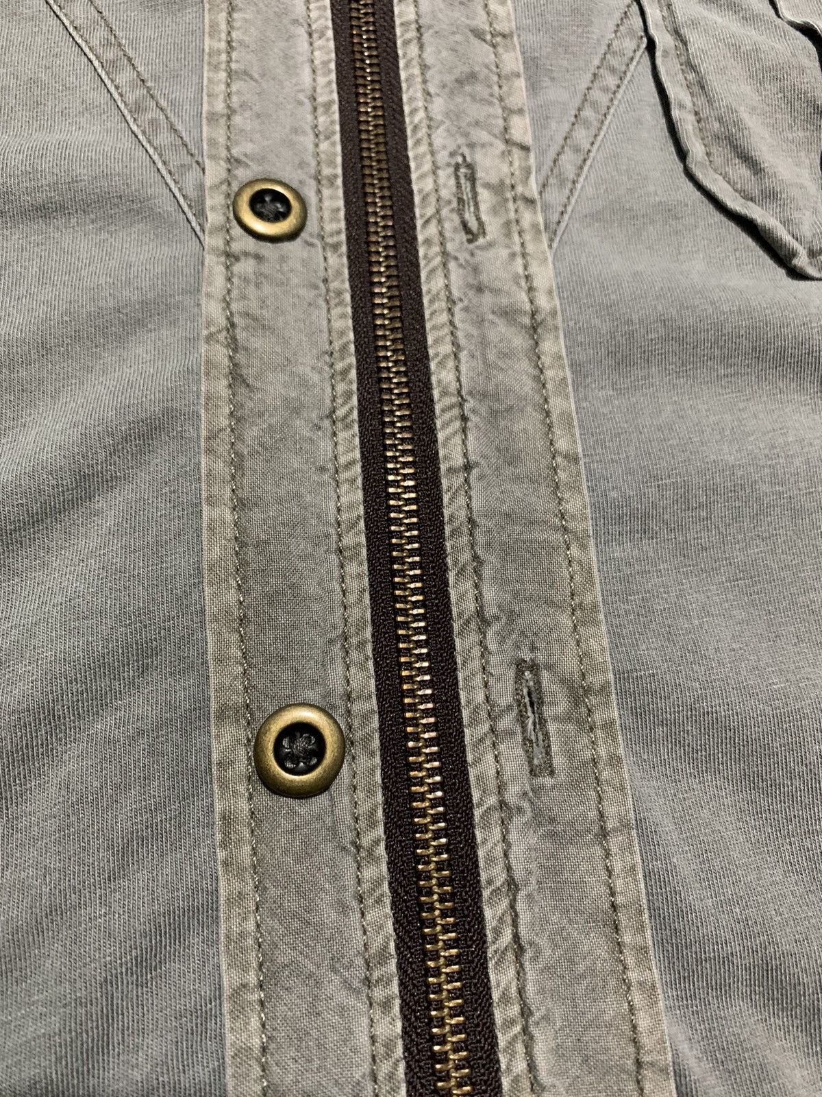 If Six Was Nine Vtg Tough Jeansmith distressed western zip metalbutton polos Size US M / EU 48-50 / 2 - 7 Thumbnail