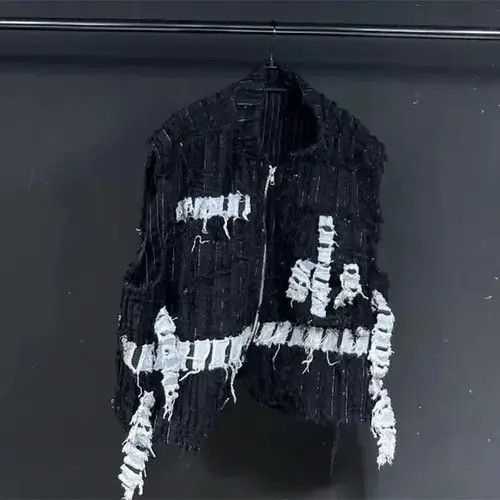 American Edition Denim Black Vest Size US XL / EU 56 / 4 - 1 Thumbnail