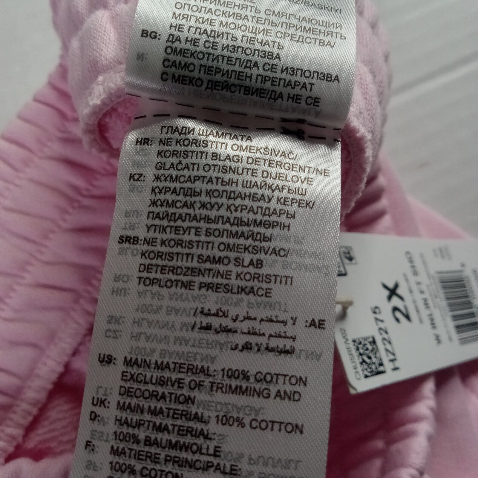 Adidas Adidas Shorts Women's 2X Plus Size Pink No Pockets Spell Out Size 40" / US 18 - 5 Thumbnail