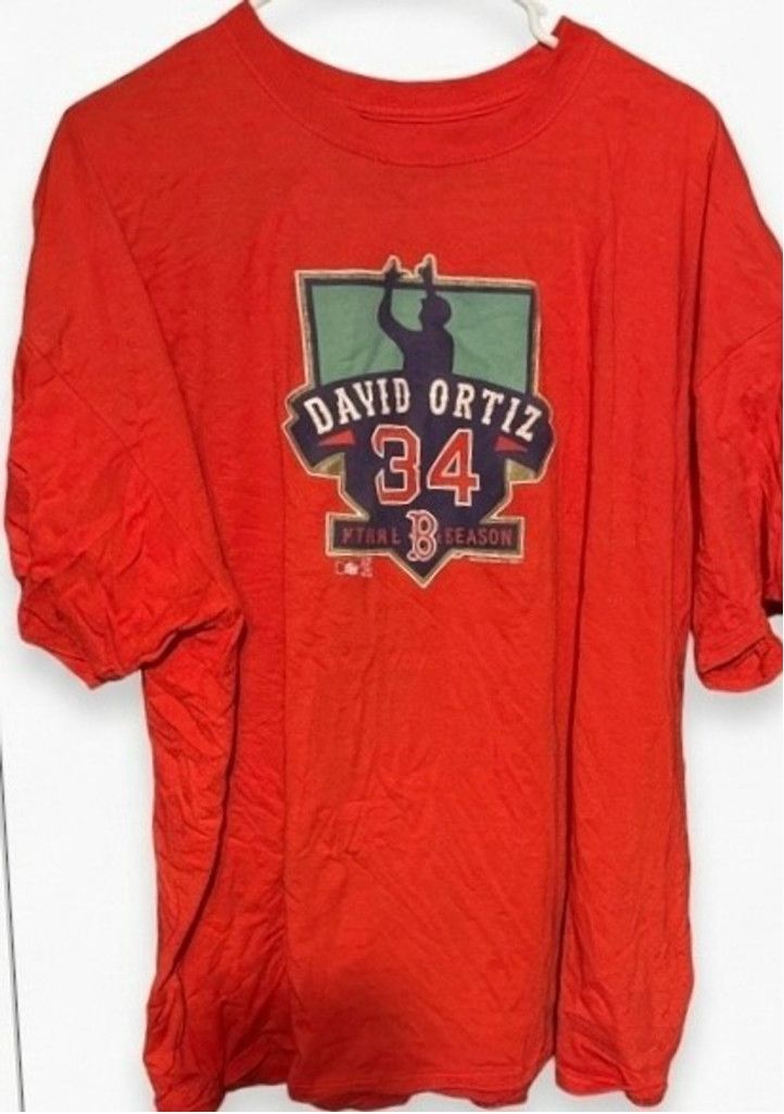 Majestic Boston Red Sox David Ortiz Final Season Tee Men's XXL Red Size US XXL / EU 58 / 5 - 1 Thumbnail