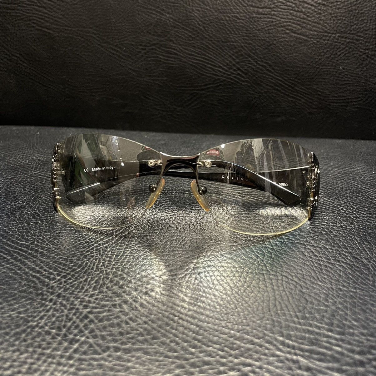 Celine Celine Sunglasses Triomphe Black Macadam Logo SC1214 Size ONE SIZE - 1 Thumbnail