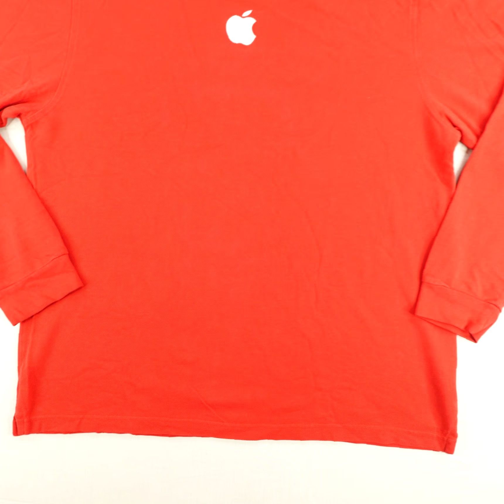 Apple Apple Shirt Mens XL Red Embroidered Thermal Logo Crew Neck T-Shirt (Solid) Casual Geek Nerd Outdoor Mens XL Red Apple Shirt Size US XL / EU 56 / 4 - 4 Thumbnail