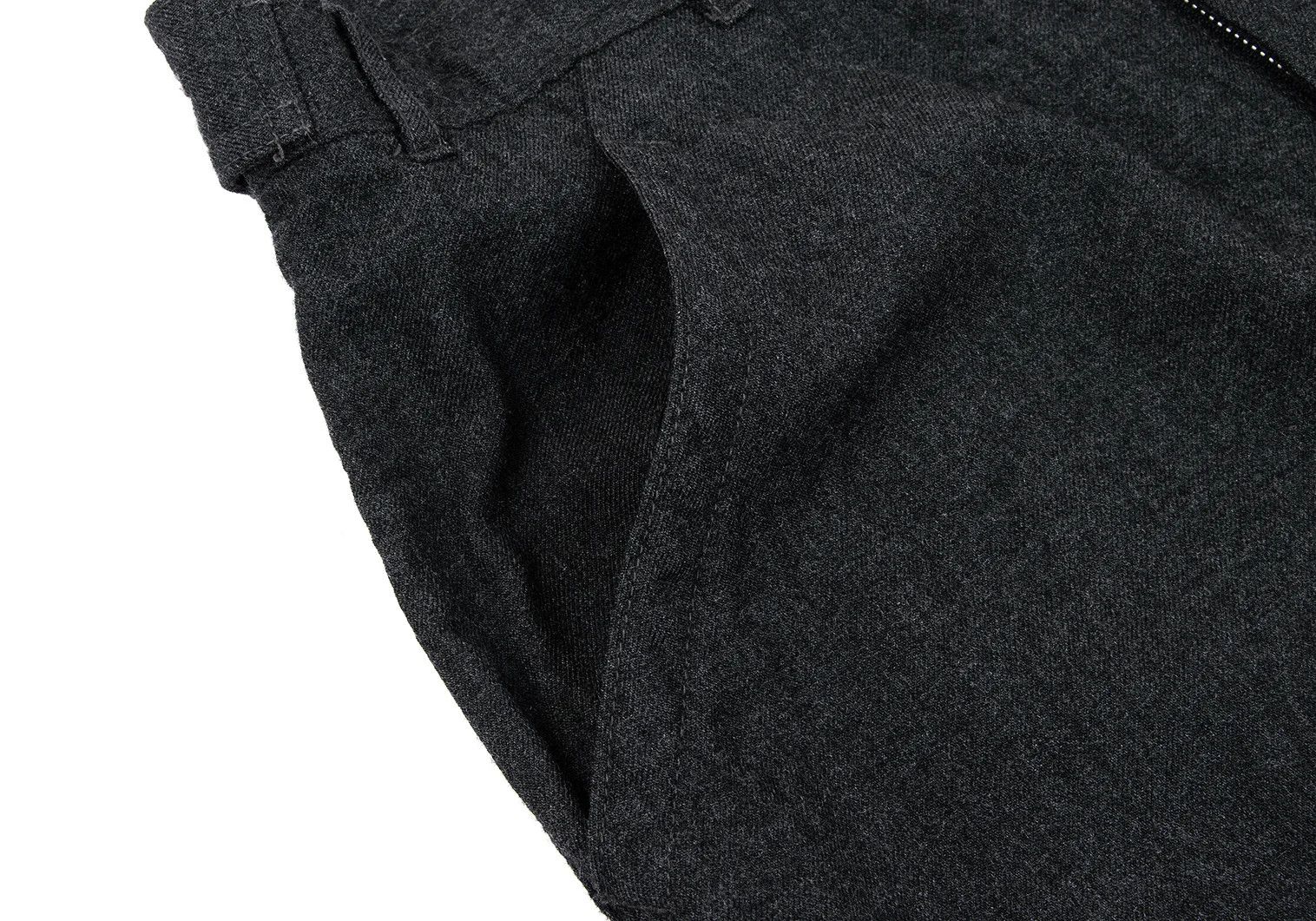 Comme des Garcons Homme Plus Wool Tapered Pants in Gray, Size S Size US 30 / EU 46 - 6 Thumbnail