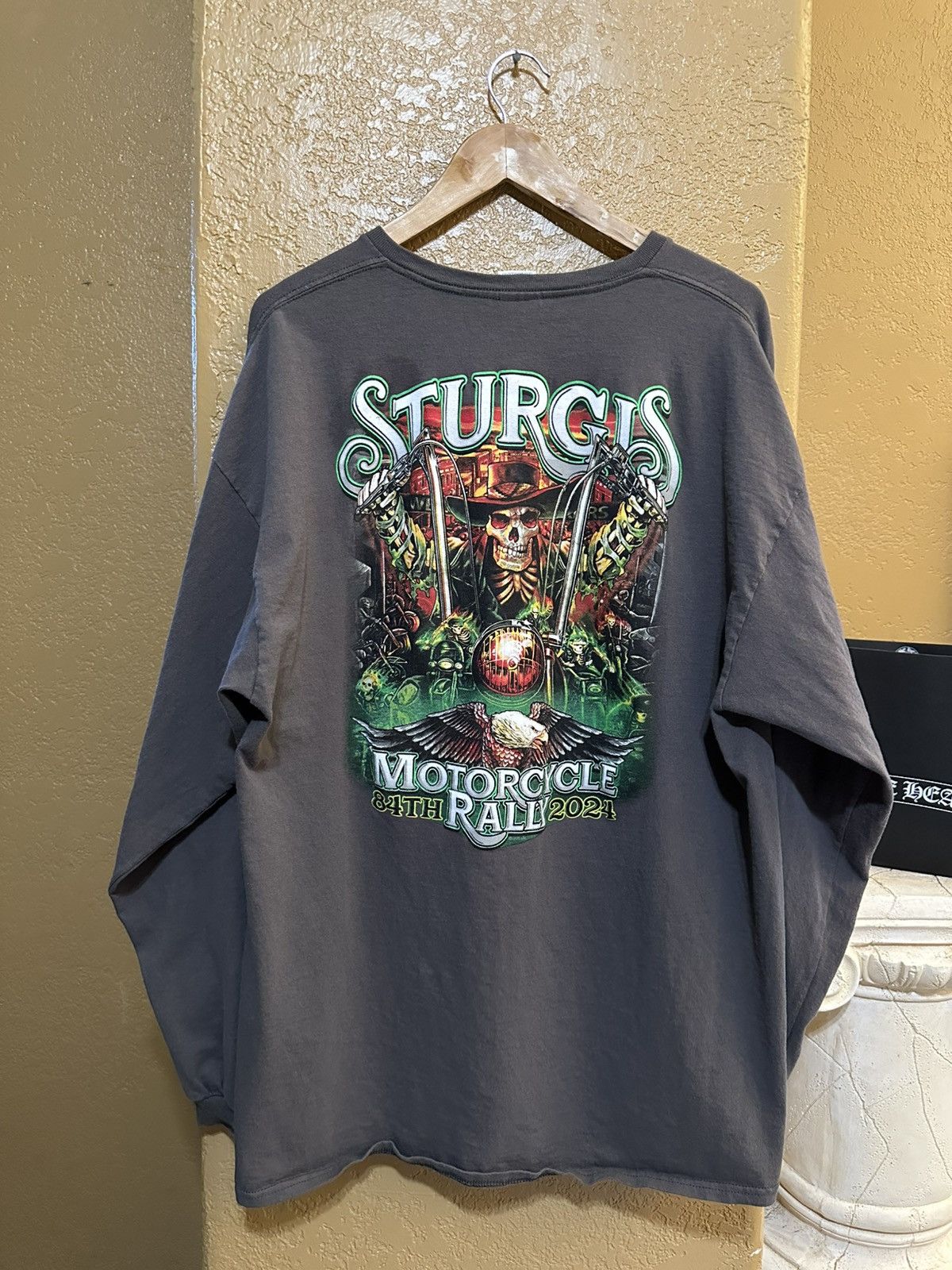 West Coast Choppers 🦅 insane Sturgis Motorcycle Rally Longsleeve Tee 4gseller Size US XXL / EU 58 / 5 - 2 Thumbnail