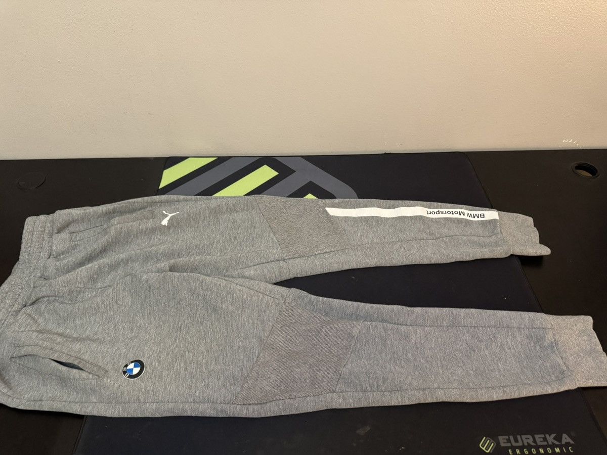 BMW × Puma Puma BMW Tracksuit Pants Black Grey Men’s Small Size US 34 / EU 50 - 1 Thumbnail