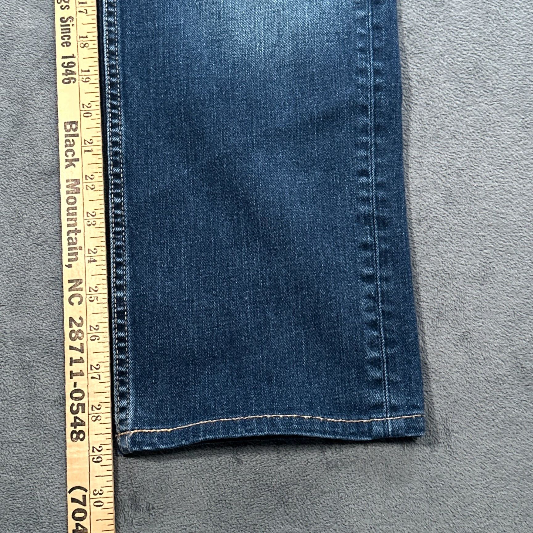 Hudson Hudson Jeans Mens 34x29 Blue Dark Wash Straight Leg Stretch Denim 5-Pocket Regular Fit USA Size US 34 / EU 50 - 4 Thumbnail