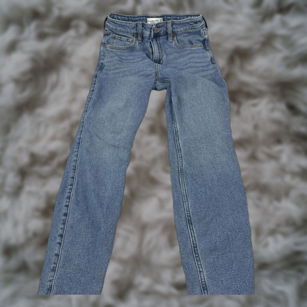 Abercrombie & Fitch Abercrombie & Fitch The Skinny Jeans Womens 0R Medium Wash Blue Mid Rise Denim Jeans Size 25" / US 0 / IT 36 - 1 Thumbnail