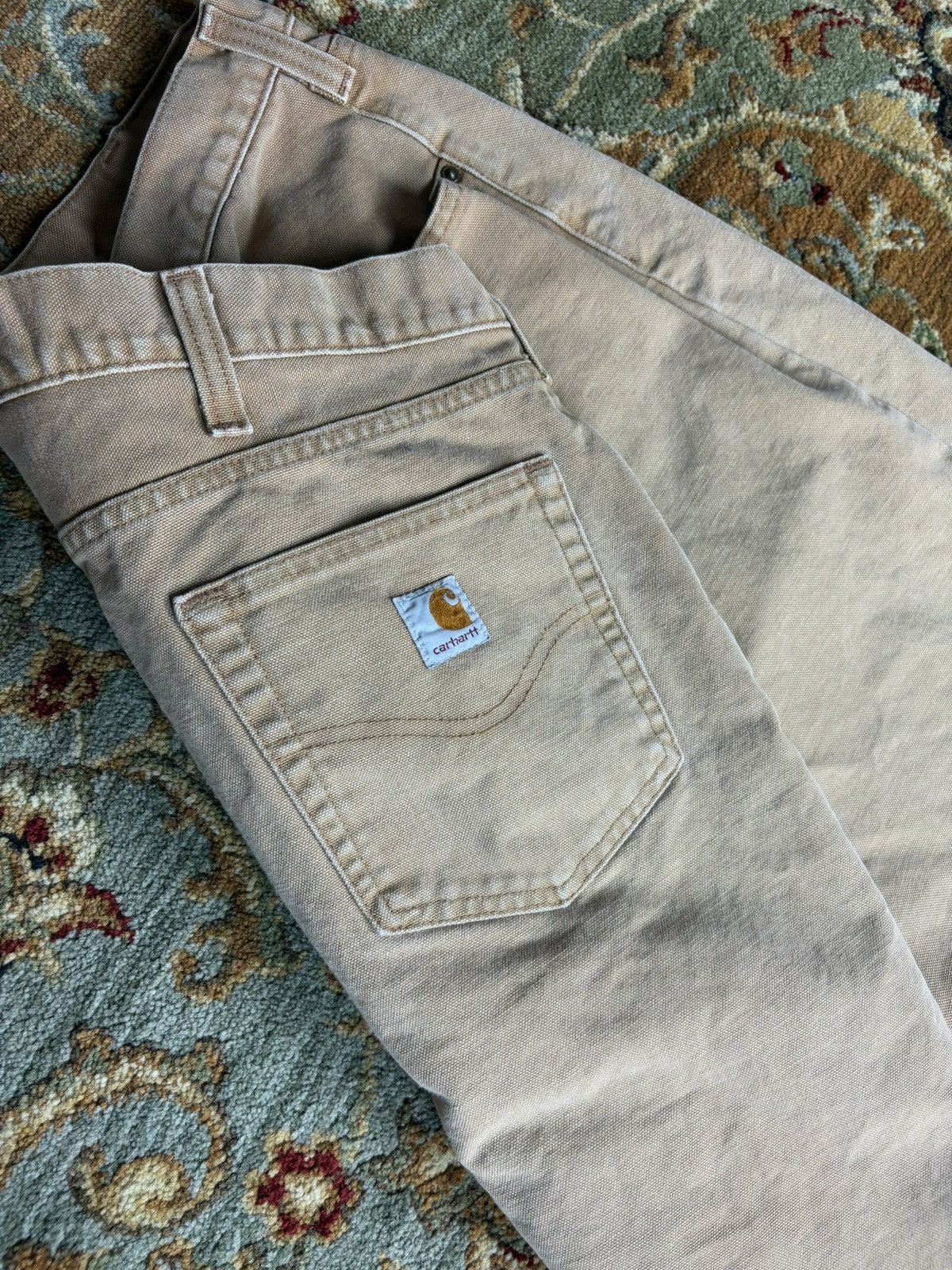 Carhartt × Vintage Vintage Carhartt Beige Denim pants Size US 40 / EU 56 - 3 Thumbnail