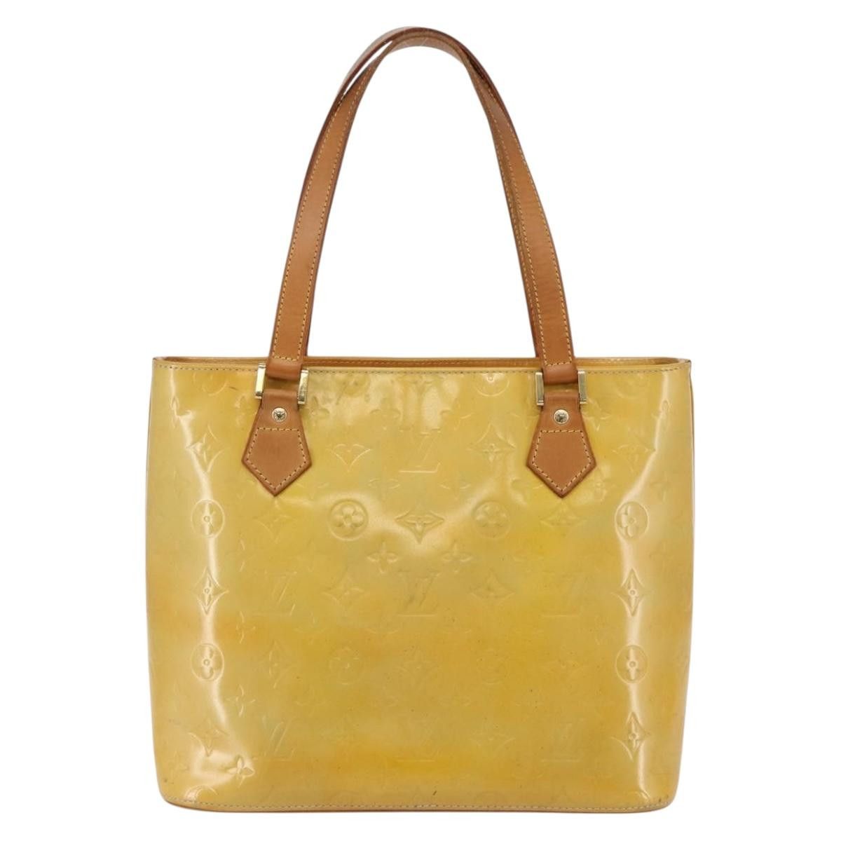 Louis Vuitton LOUIS VUITTON Monogram Vernis Houston Hand Bag Gris M91053 Size ONE SIZE - 3 Thumbnail