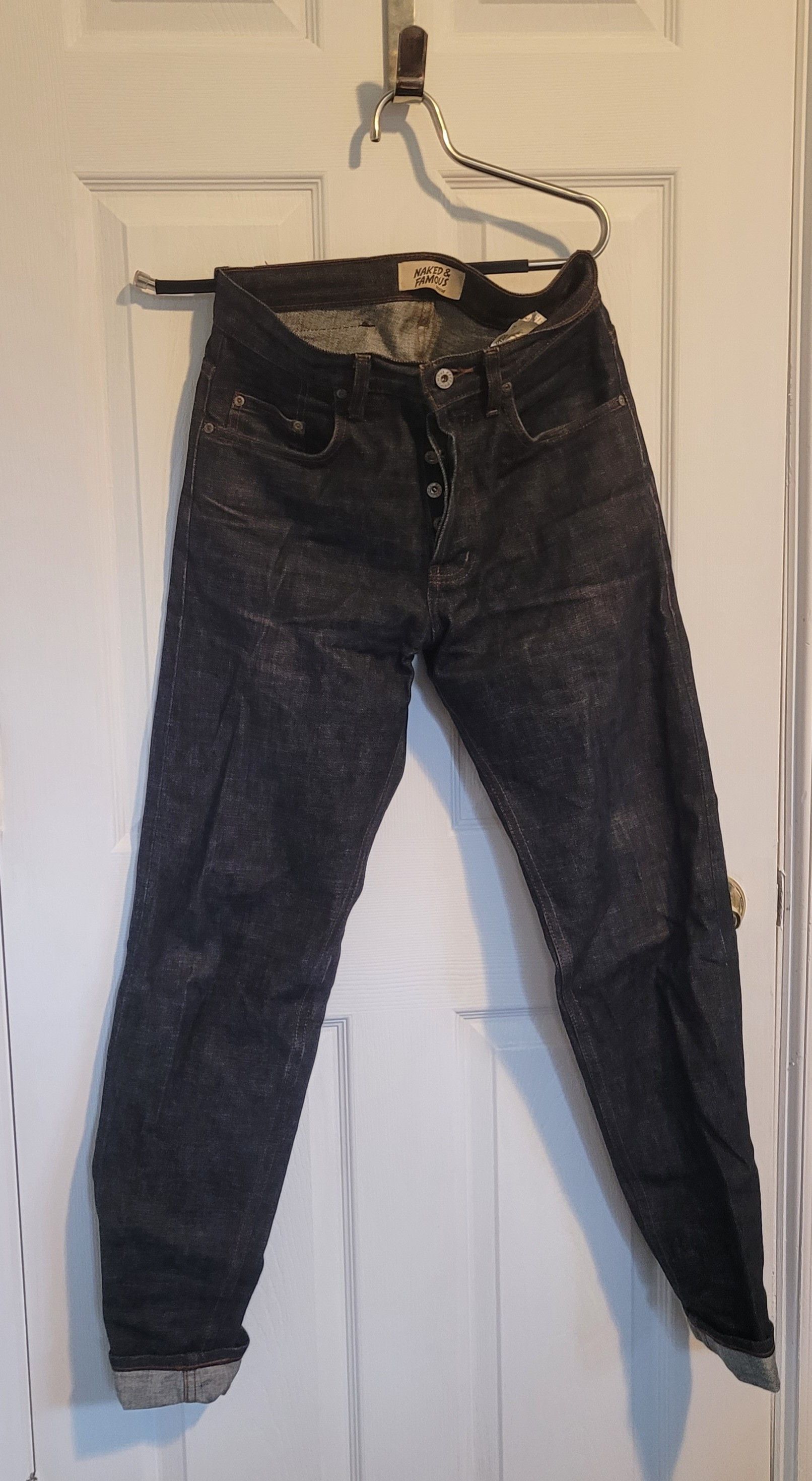 Red Gradient Core selvedge Easy Guy, Naked & Famous