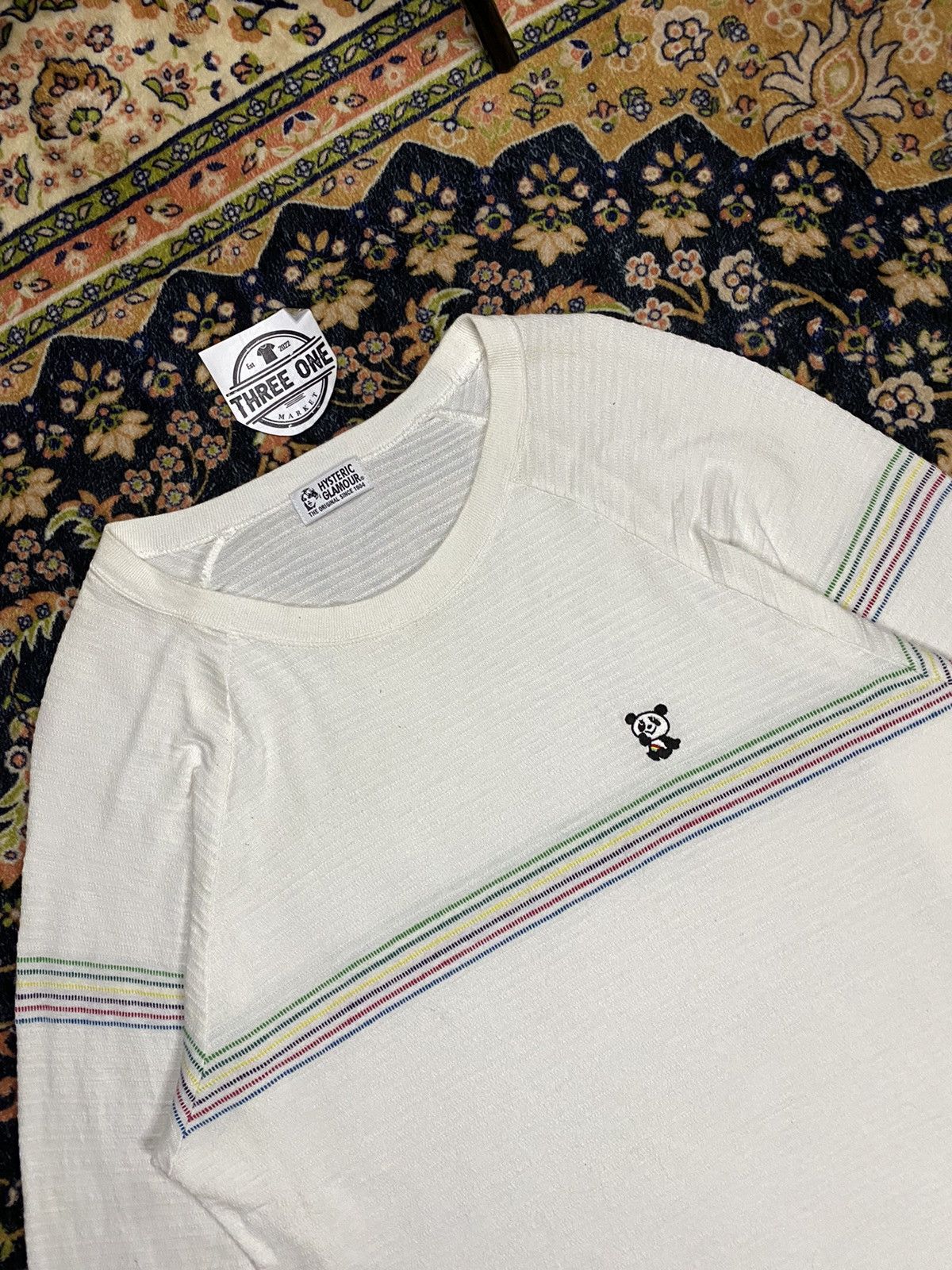 Hysteric Glamour Hysteric Glamour Stripe Panda Logo Longsleeve Size US L / EU 52-54 / 3 - 2 Thumbnail