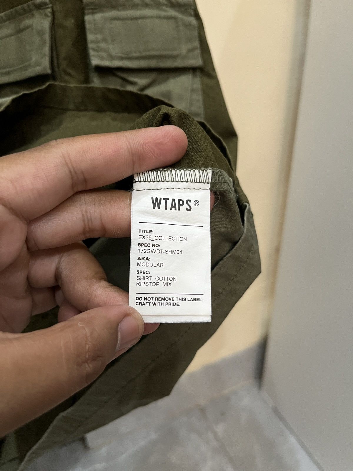 Wtaps Wtaps Modular Shirt Cotton Ripstop 'Long Live Wtaps' Size US L / EU 52-54 / 3 - 9 Thumbnail
