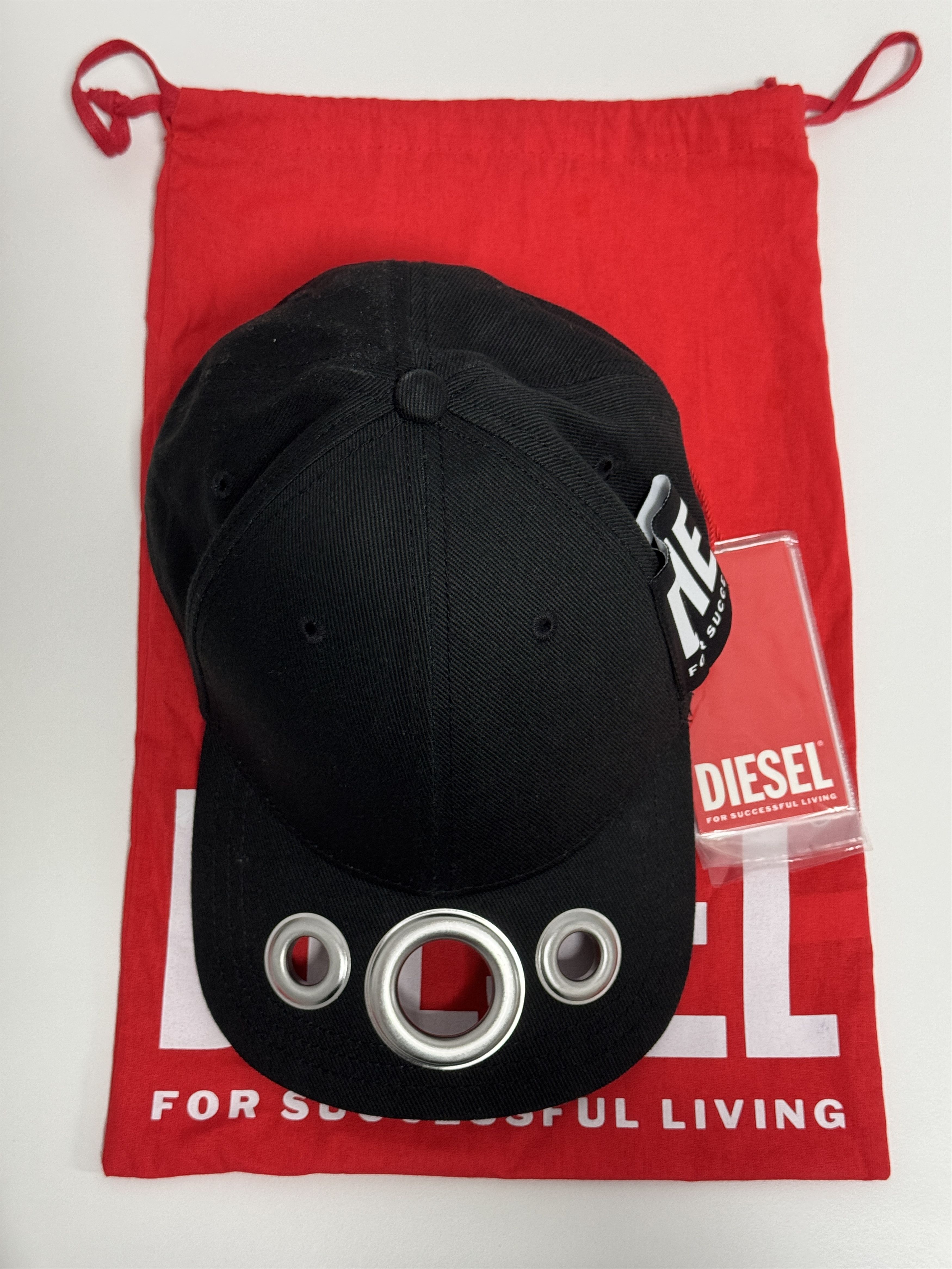 Diesel DIESEL Triple-Hole Brim Cap – Rare Overseas Model Size ONE SIZE - 2 Thumbnail