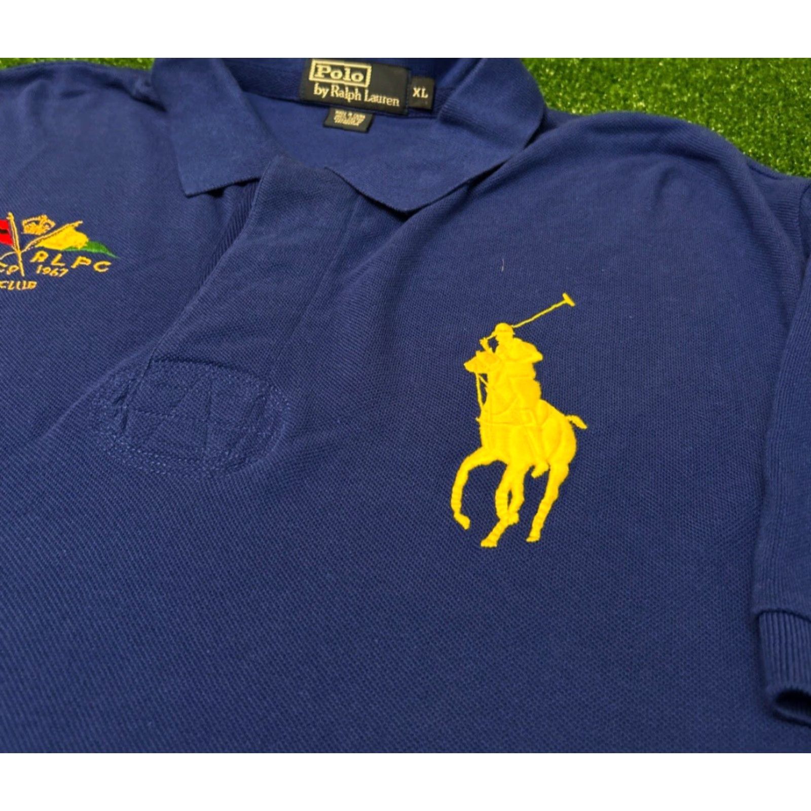 Polo Ralph Lauren VINTAGE Polo Ralph Lauren Big Pony Yacht Club Crest Flag Collared Polo Shirt XL Blue Mens Classic 90s Hip Hop Outdoor Preppy Y2K Size US XL / EU 56 / 4 - 3 Thumbnail