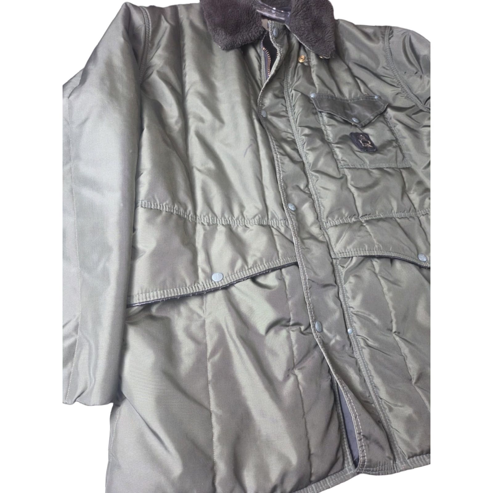 Refrigiwear VINTAGE RefrigiWear Jacket Parka Mens XL Green USA Long Nylon Insulated Coat Size US XL / EU 56 / 4 - 1 Thumbnail