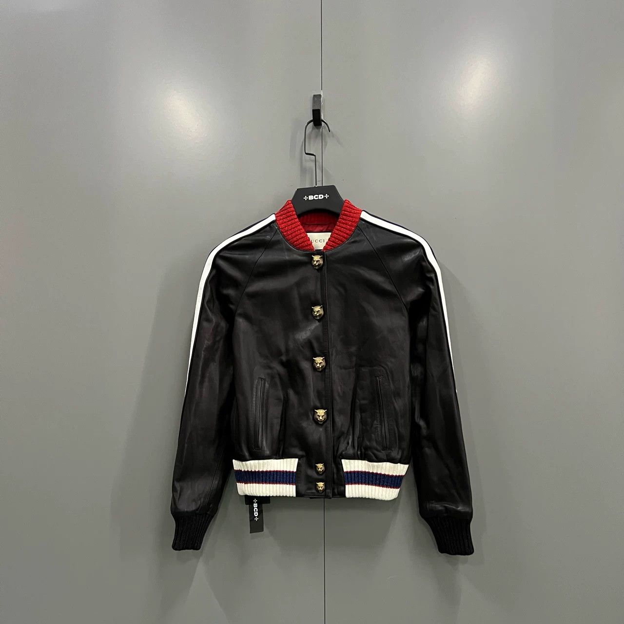 Gucci Gucci Black Leather Jacket Size S / US 4 / IT 40 - 1 Thumbnail