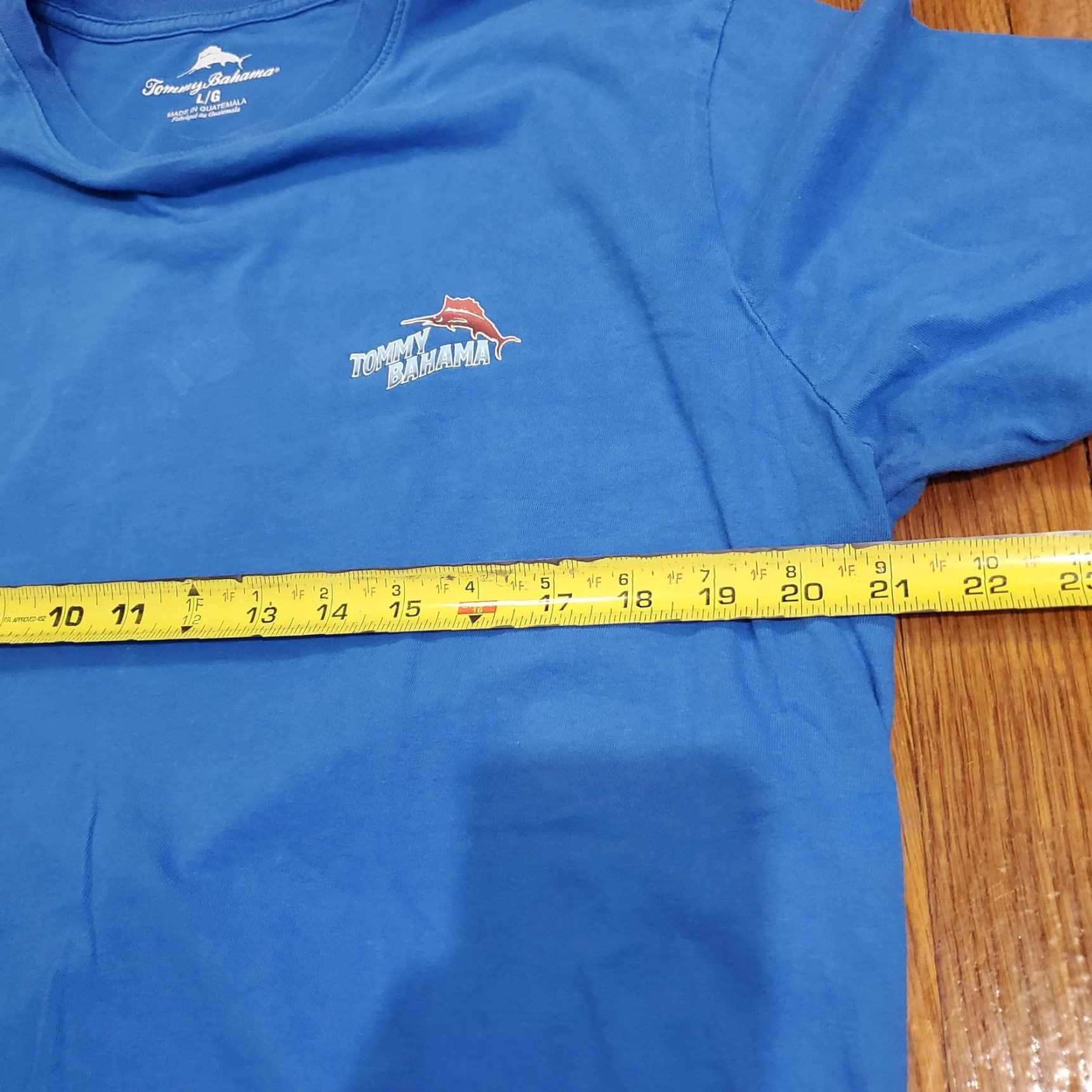 Tommy Bahama Tommy Bahama Shirt Mens T-Shirt Blue Scenic Drive Golf Graphic Cotton Short Sleeve Crewneck Graphic Print 100% Cotton L/Adult Large Mens Size US L / EU 52-54 / 3 - 7 Thumbnail