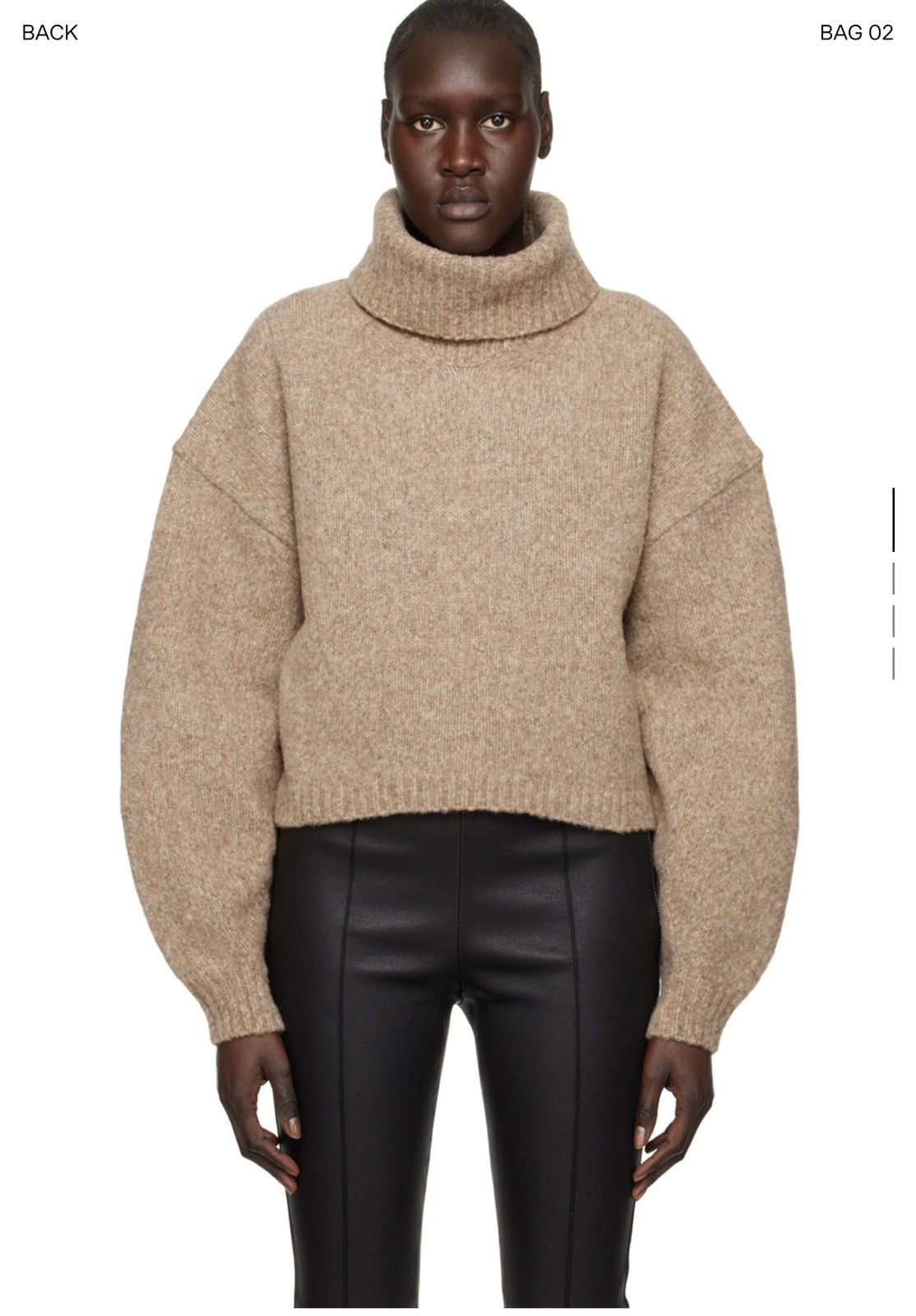 Helmut Lang Cropped turtleneck Size L / US 10 / IT 46 - 1 Thumbnail