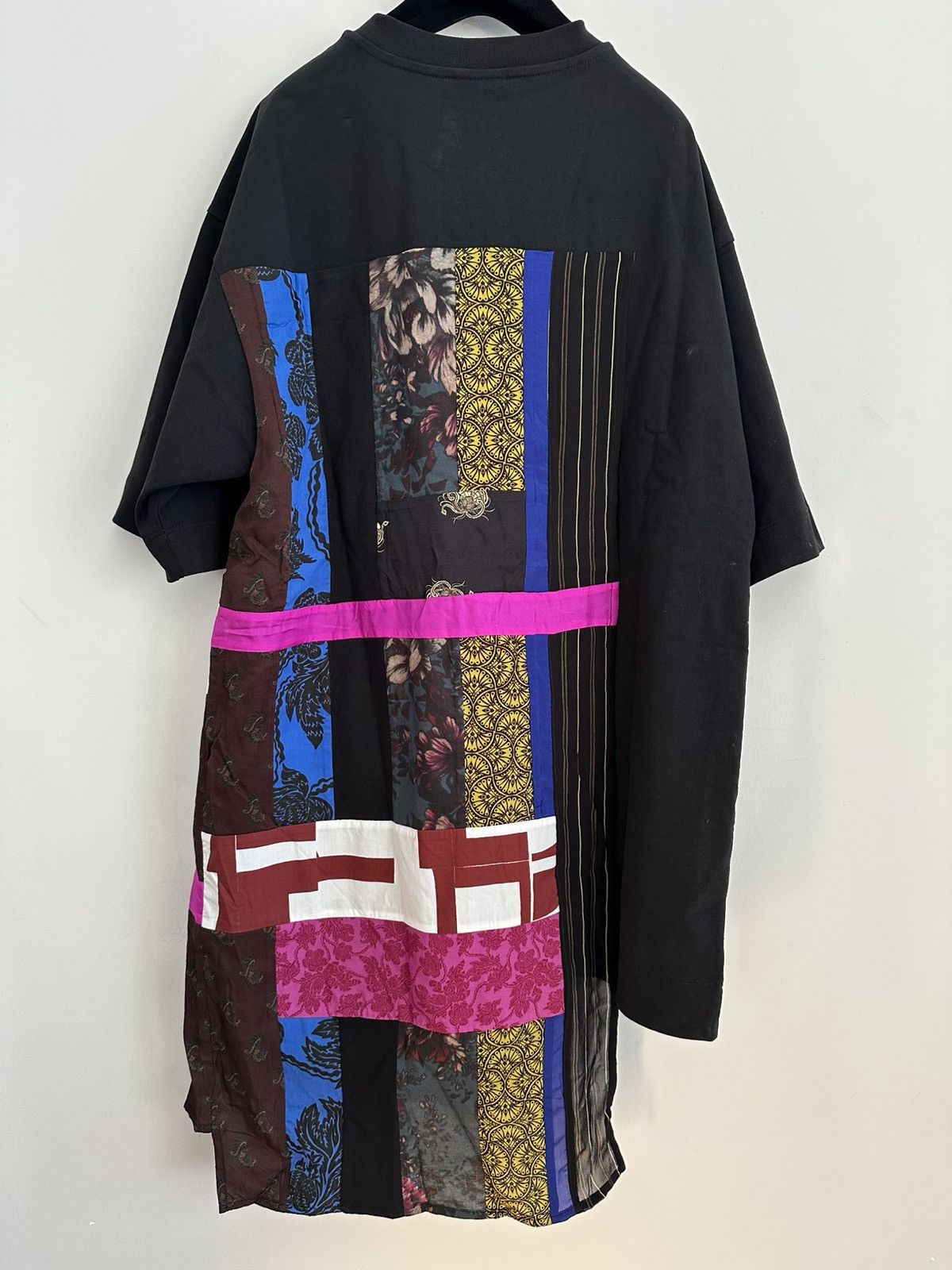 Dries Van Noten Dries Van Noten Black Paneled T-Shirt Size US L / EU 52-54 / 3 - 3 Thumbnail
