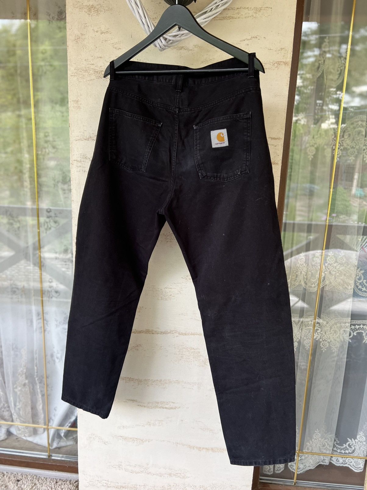 Carhartt 🖤Vintage Disstressed Y2K Style Carhartt Simple Black Jeans Size US 30 / EU 46 - 2 Thumbnail