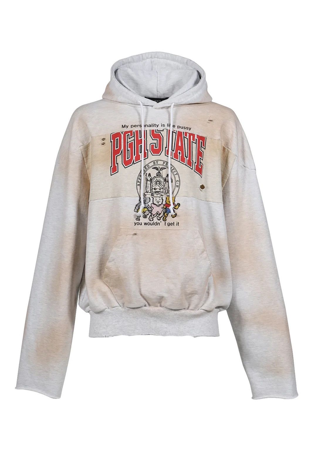 Project GR Project G/R RECONSTRUCTED FOLDED ZIP HOODIE W24