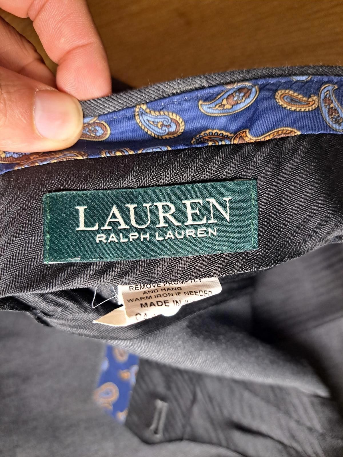 Polo Ralph Lauren Ralph Lauren Dress Pants Mens 36x29 Gray Slacks Suit Pants Size 44R - 2 Thumbnail