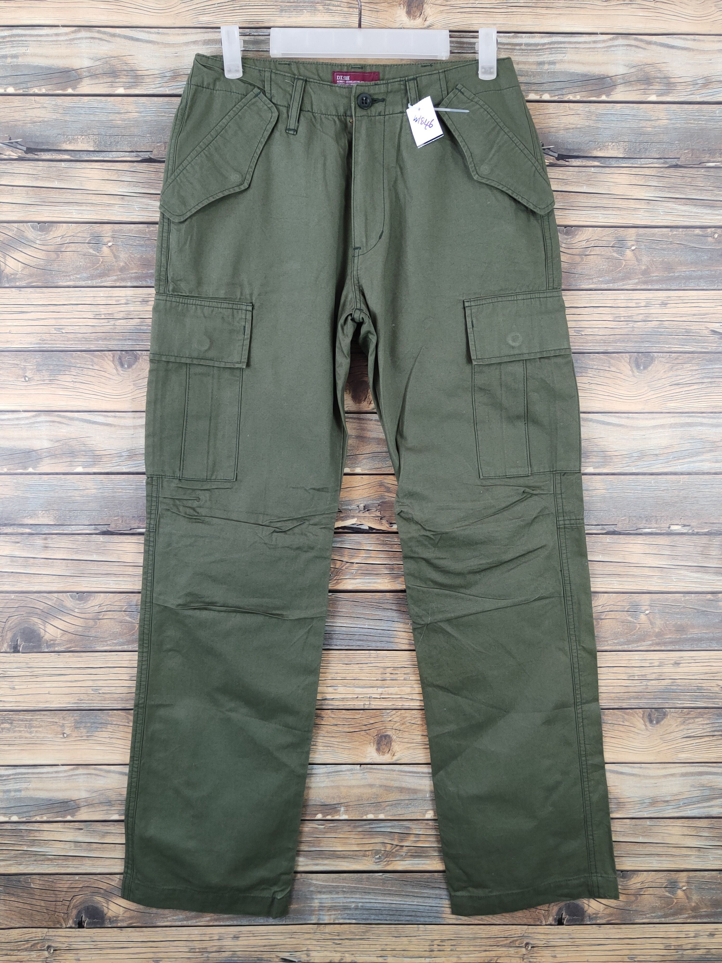Japanese Brand Dish Green Multipocket Tactical Cargo Pants #W1846 Size US 28 / EU 44 - 1 Thumbnail