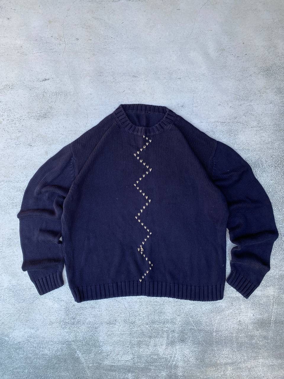 Vintage Avant Garde Diesel Style Stripped Y2K Sweatshirt