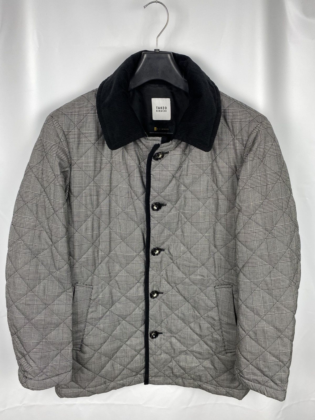 Japanese Brand × Takeo Kikuchi Takeo Kikuchi Plaid Quilted Jacket Hooded size 3 Size US M / EU 48-50 / 2 - 3 Thumbnail