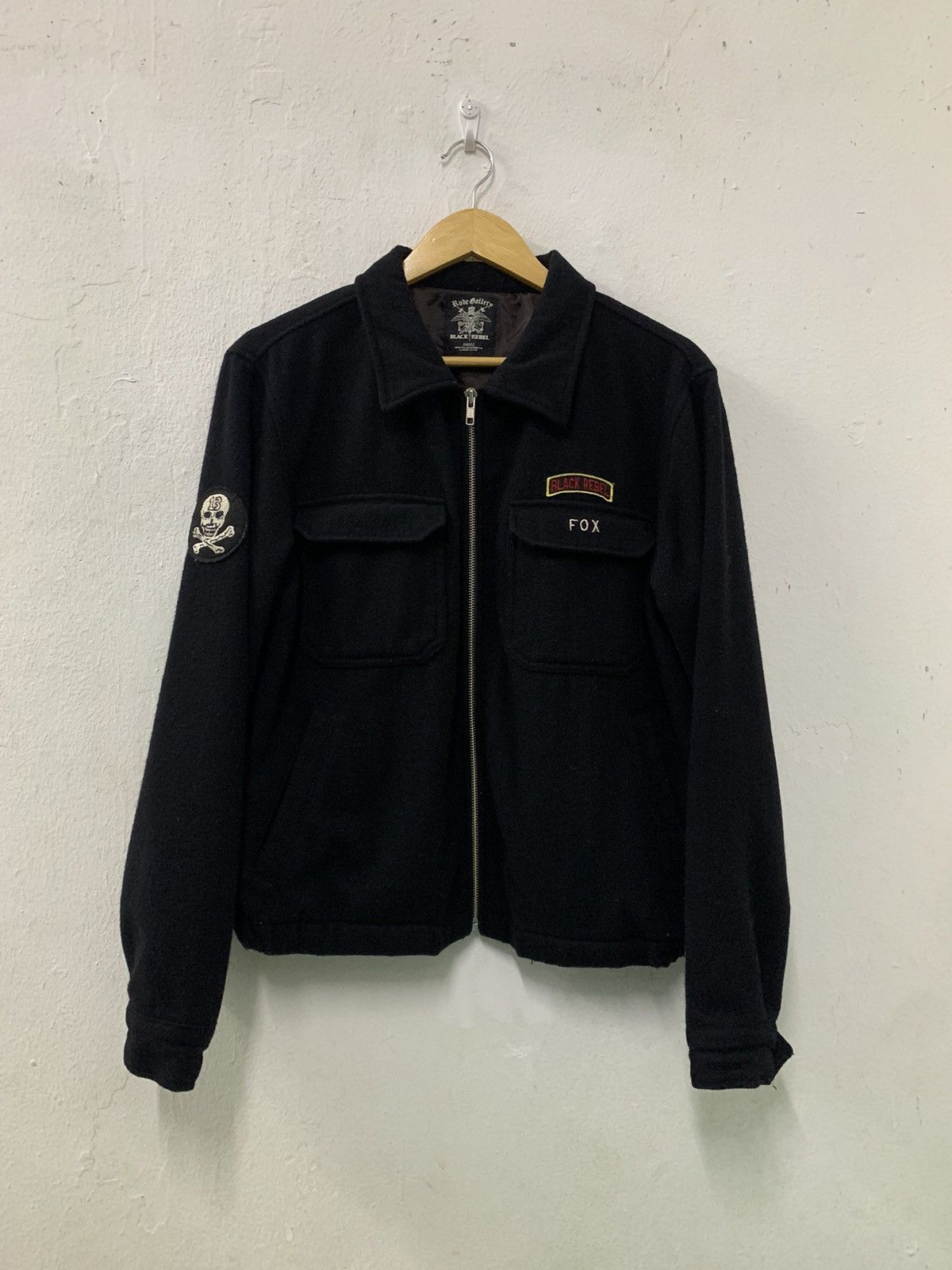 Japanese Brand × RUDE GALLERY Rude Gallery Black Rebel Wool Zipper double Chest Pocket Size US S / EU 44-46 / 1 - 1 Thumbnail